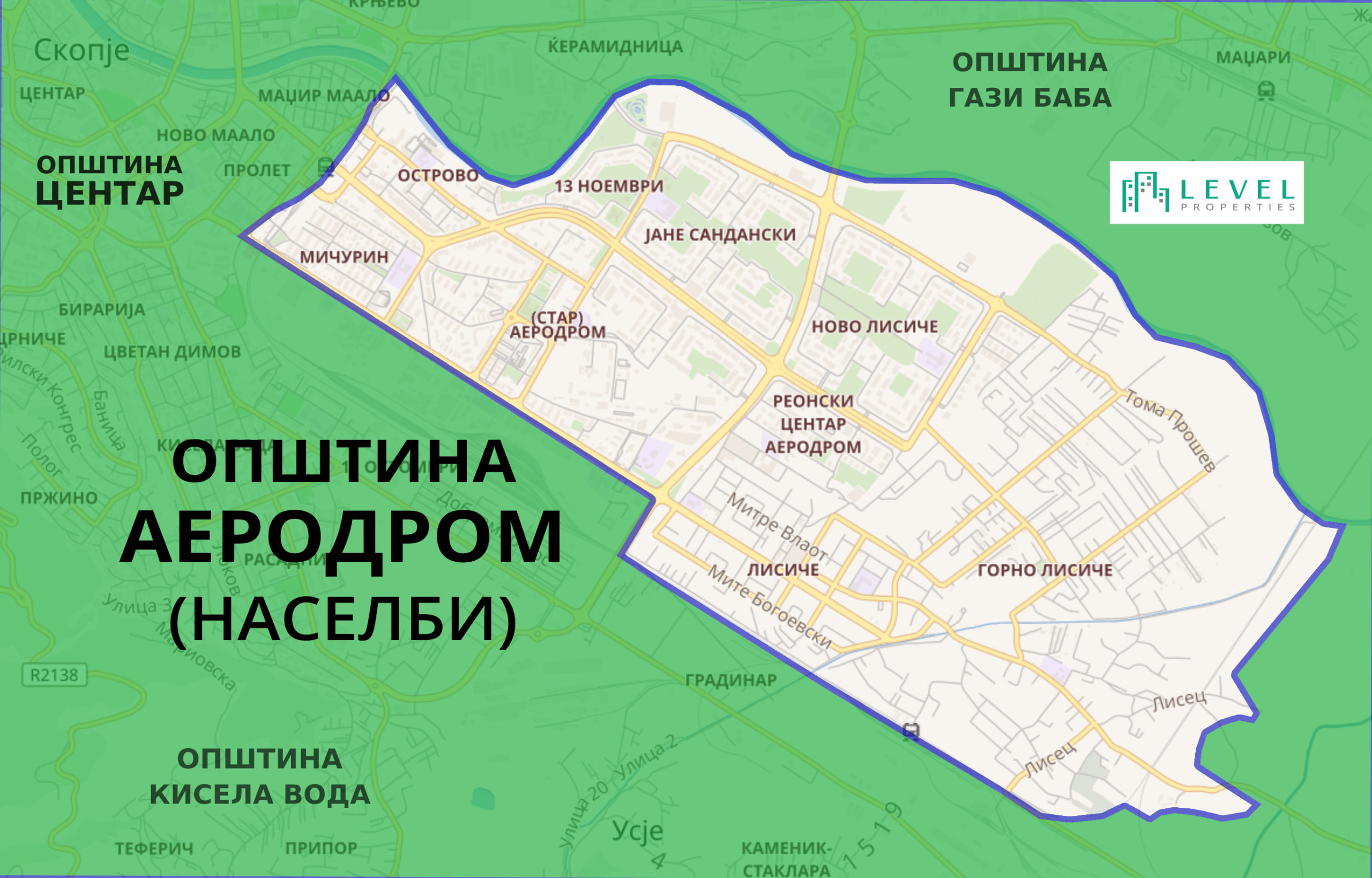 Naselbi vo Aerodrom